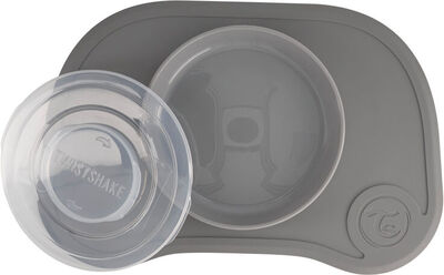 Twistshake Click-Mat Mini Tallerken og Spisebrikke, Grå