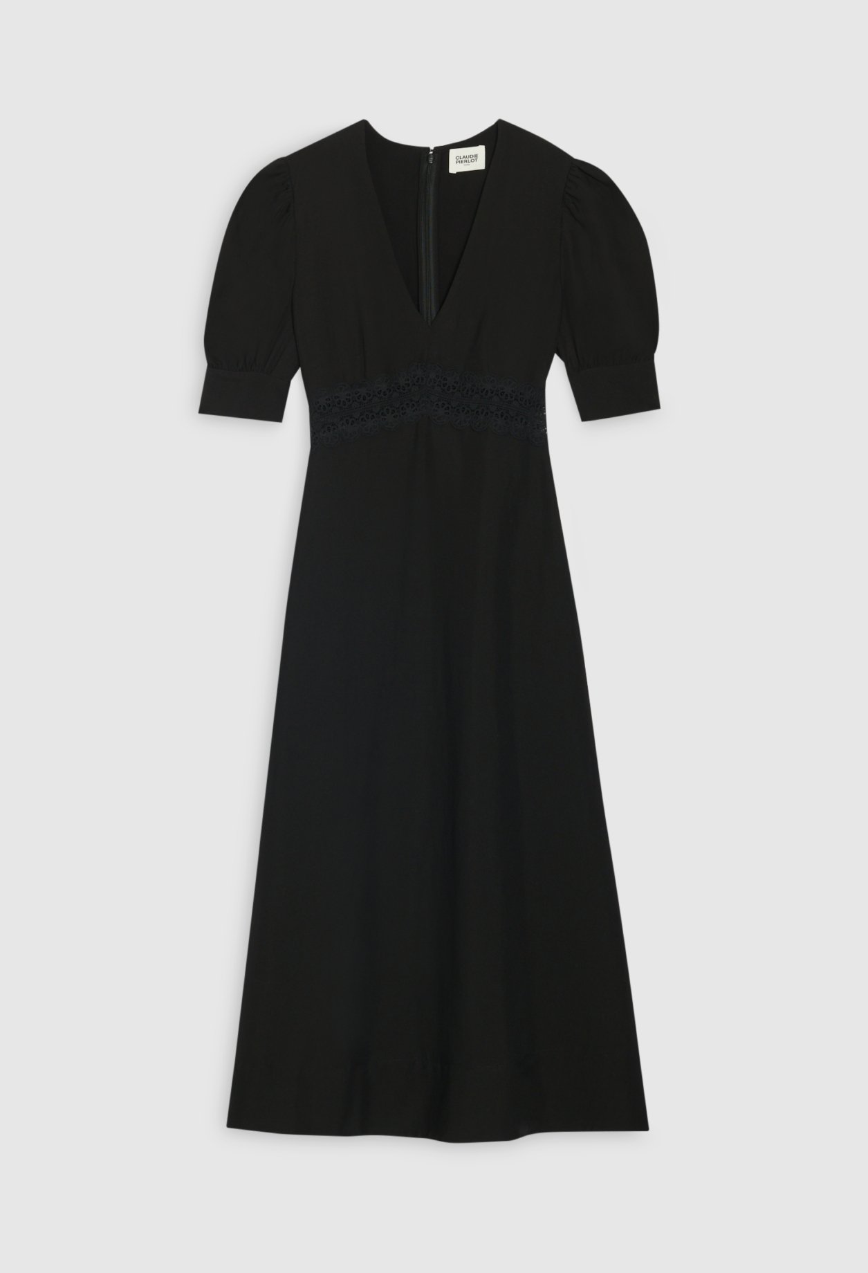 Robe midi brodee