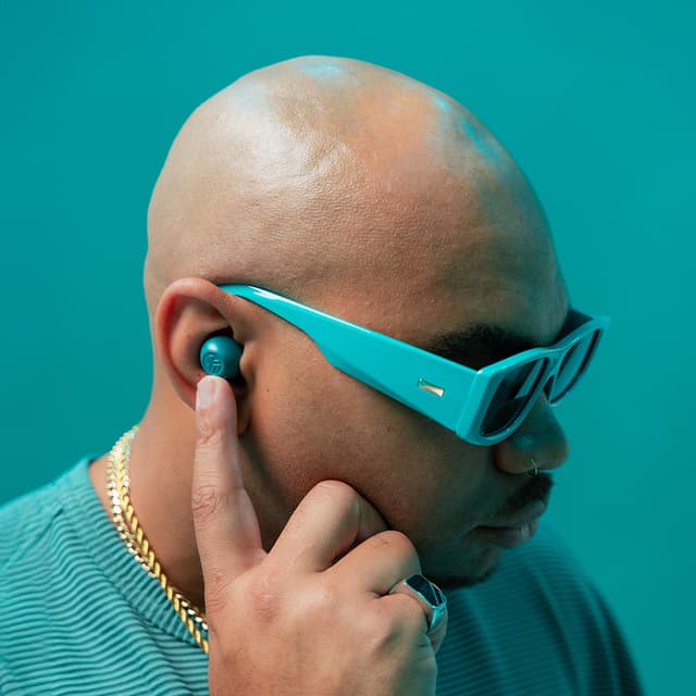 JLab Go Pop ANC true wireless earbuds (blågrøn)