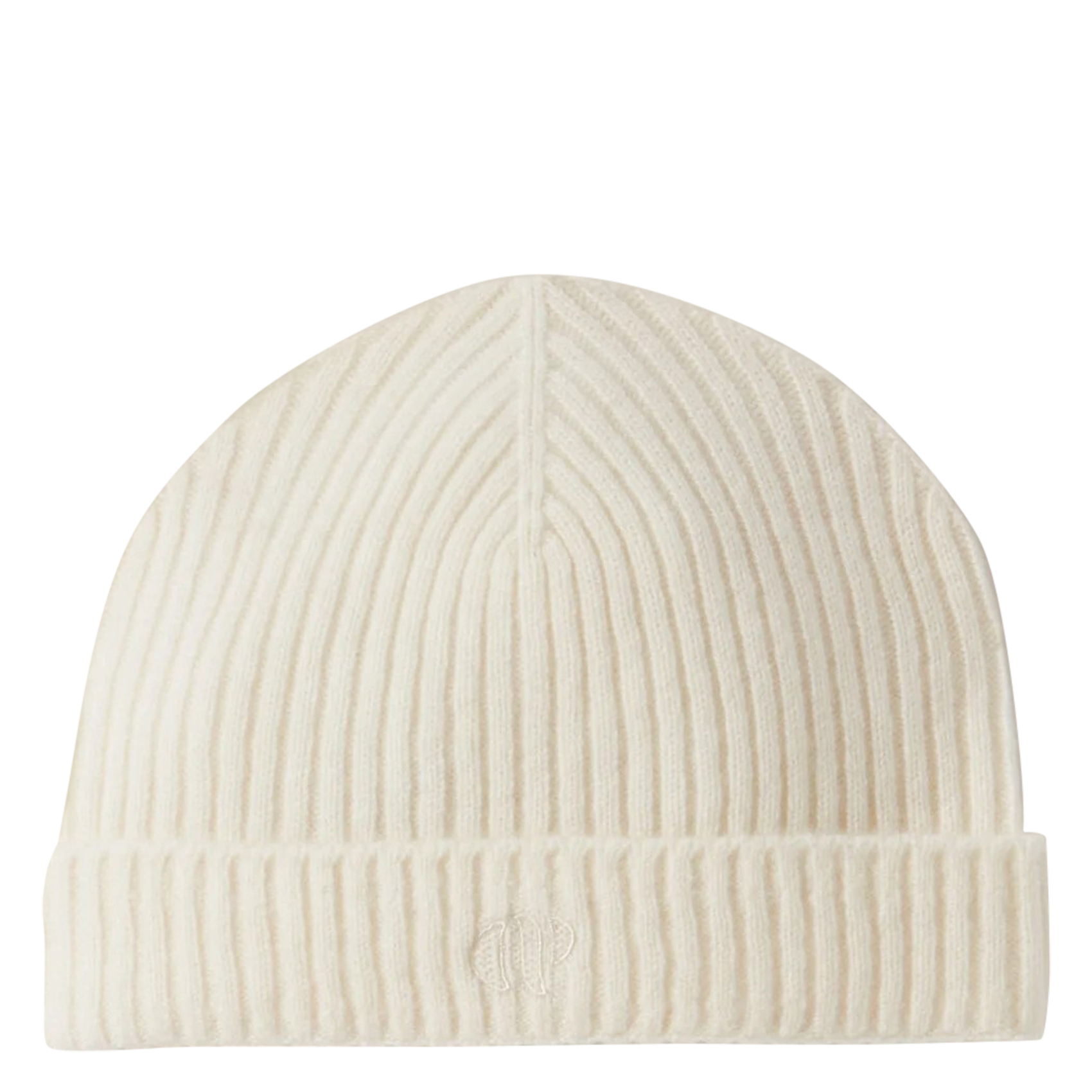 Bonnet tricoté en cachemire | Blanc