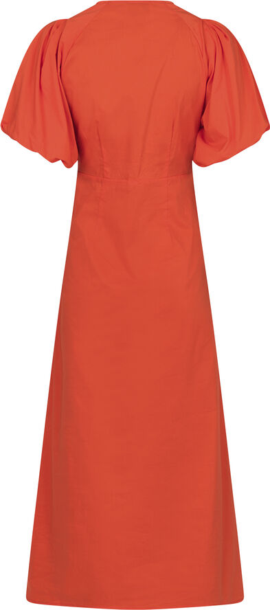 Neo Noir Illana Poplin Dress Coral