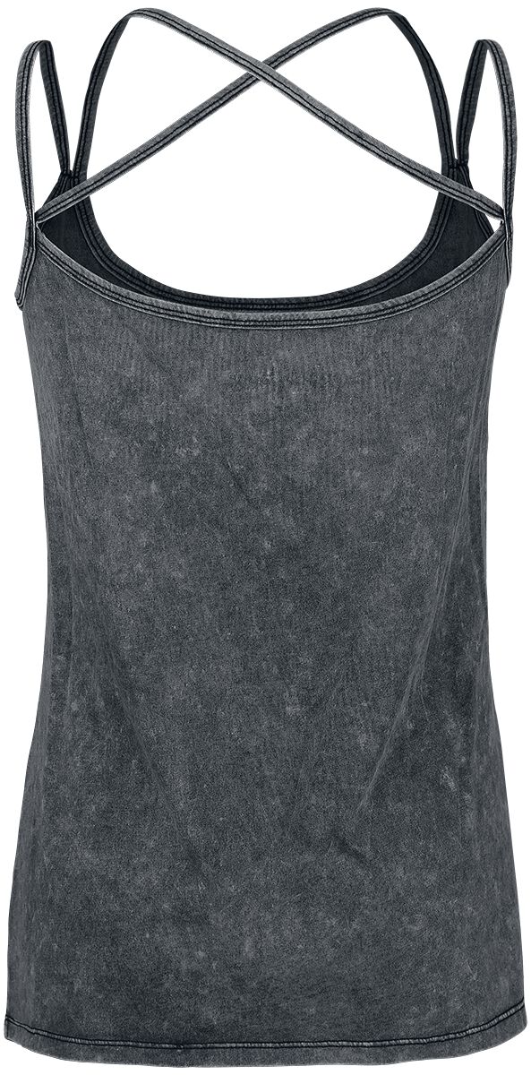 Haut Délavage Vintage & Imprimé | Rock Rebel by EMP Top
