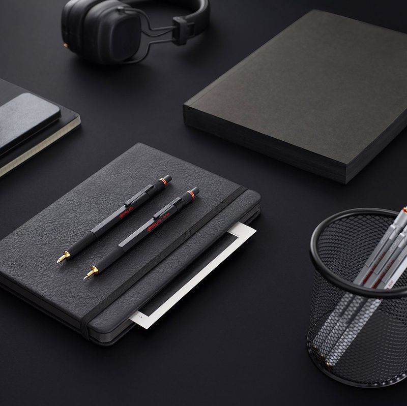 rOtring - 800 Black PLC - Vulpotlood - Zwart - Metaal - 0.7mm