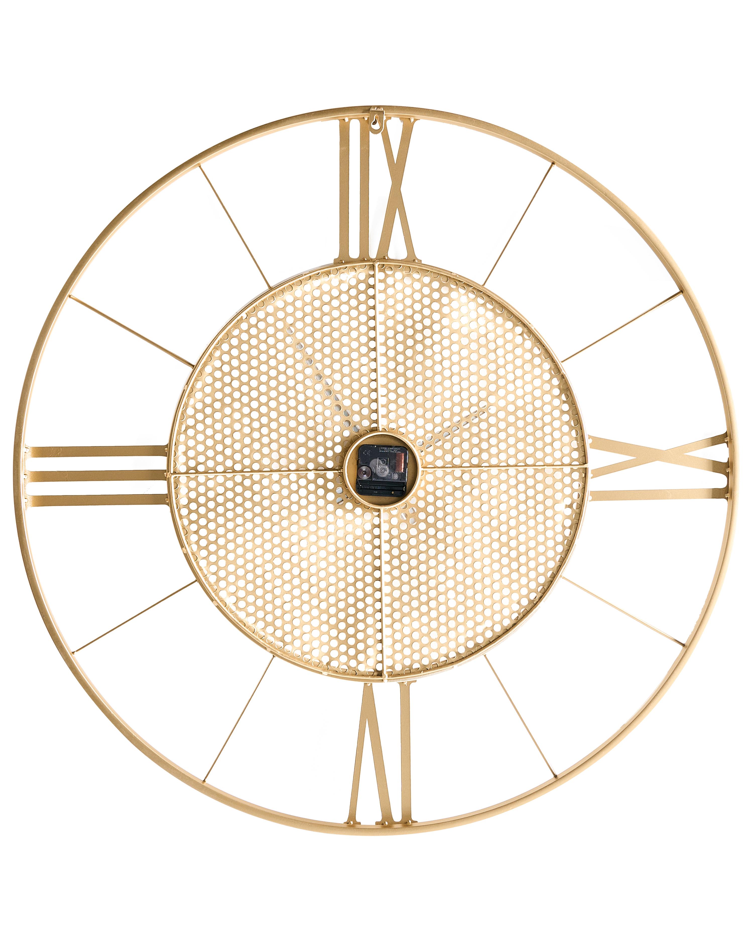 Wandklok BLAMERE 80 cm Metaal Goud