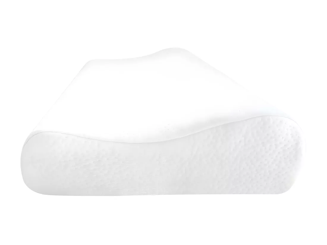 Oreiller ergonomique mémoire de forme 30 x 50 cm de YSMÉE - Blanc- SLEEPY