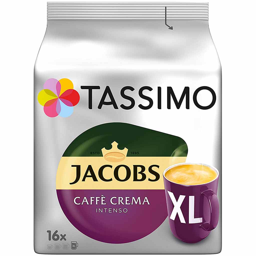 Tassimo Jacobs Caffè Crema Intenso XL 16 Kaffee Kapseln MHD:13.12.25