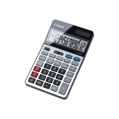 Calculatrice de bureau Canon HS-20TSC - 12 chiffres - alimentation batterie et solaire