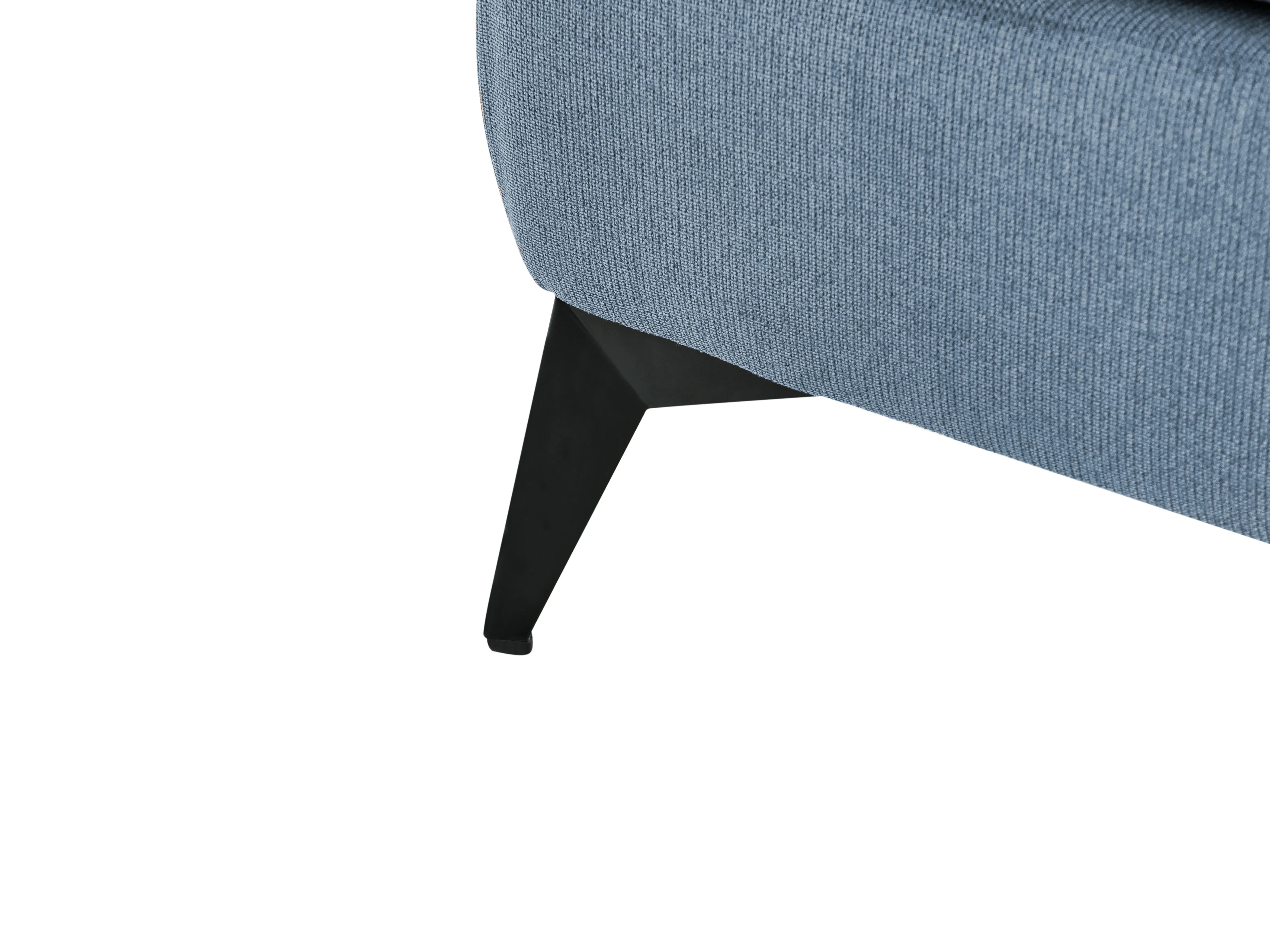 Rechtszijdige chaise longue SIEVOZ Stof Blauw