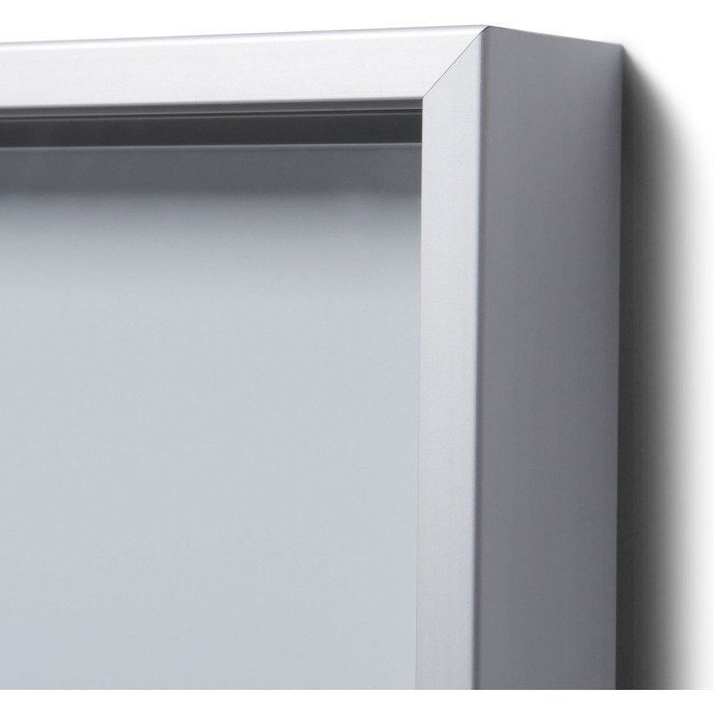 Vitrine d'affichage intérieur Slim avec porte coulissante aluminium