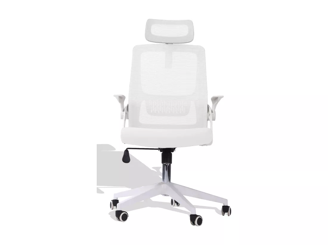 Siège de bureau avec appui-tête - Lago - Blanc