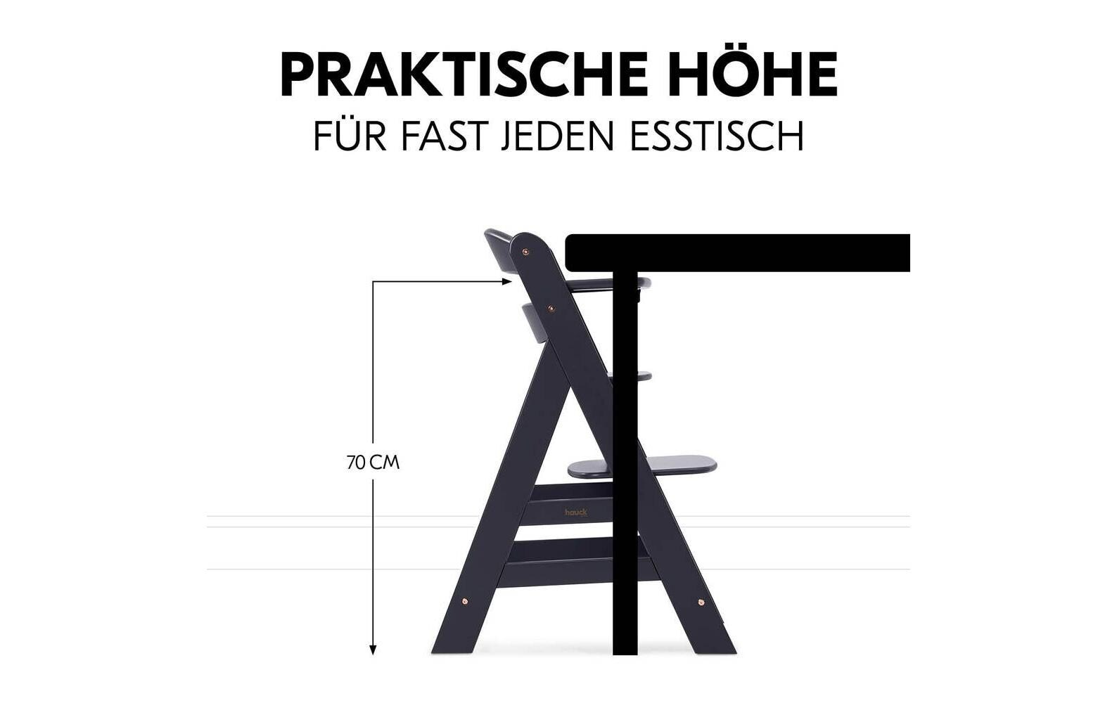 Hauck Hochstuhl »Alpha Newborn Set Plus Dark Grey« ()