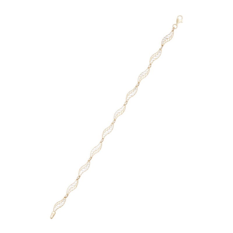 Bracelet or bicolore 