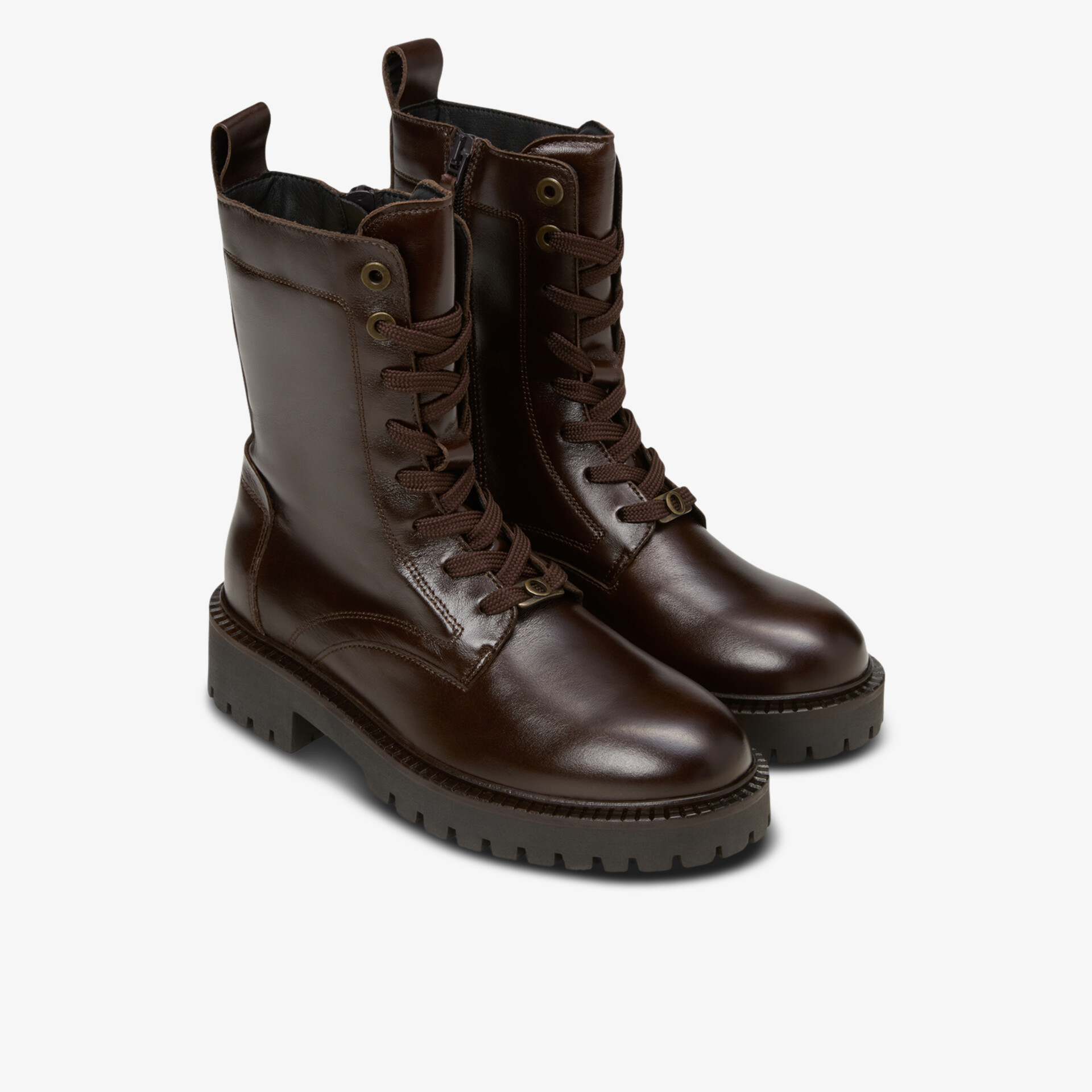 Marc O´Polo Damen Biker Boots braun