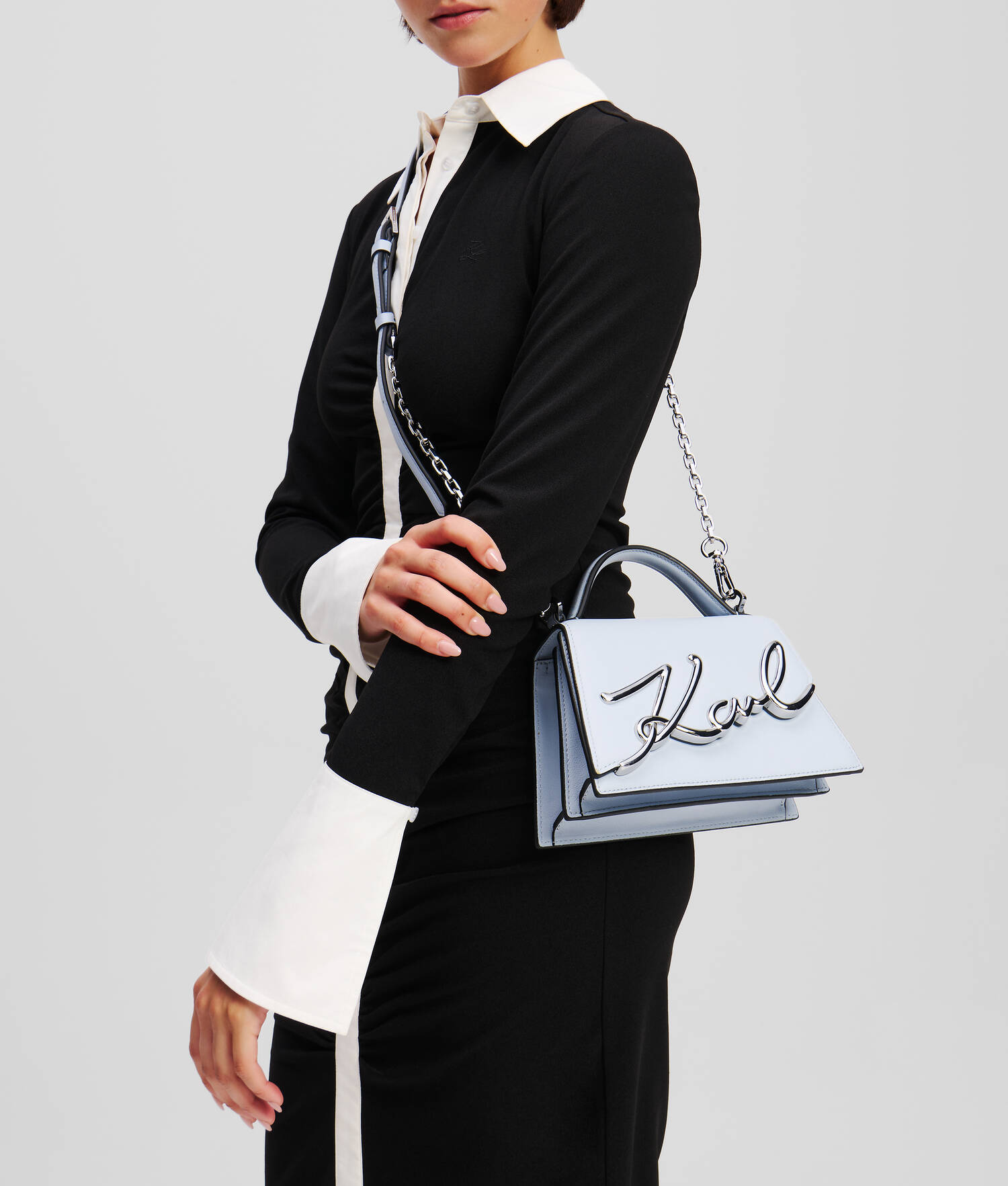 PETIT SAC BANDOULIÈRE K/SIGNATURE - Bleu Kentucky