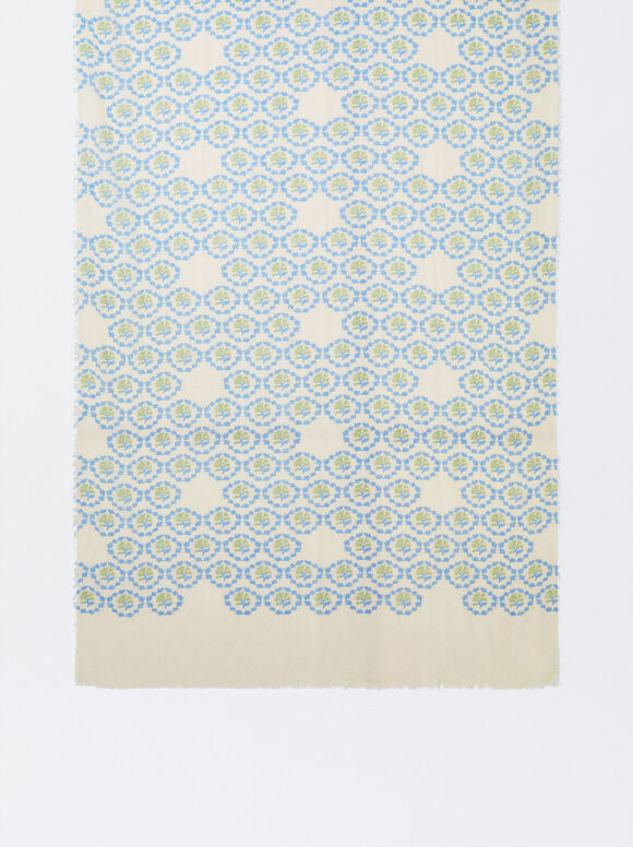 Pañuelo Estampado - Azul