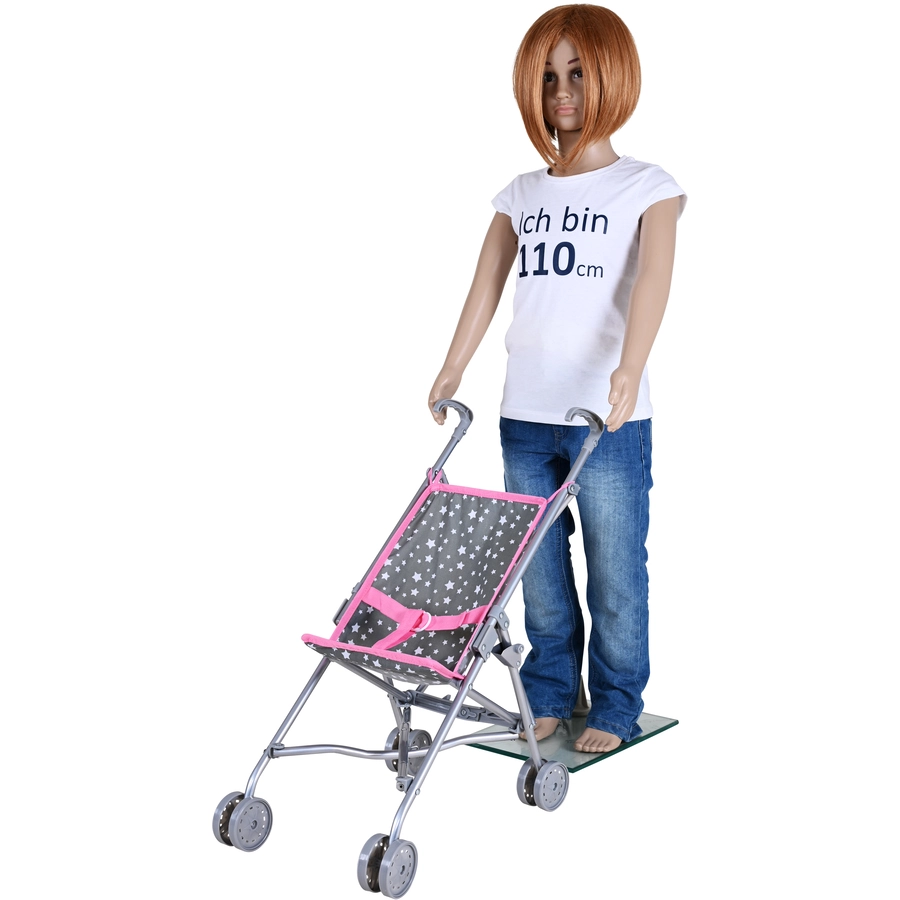 knorr toys® Puppenbuggy Sim - star grey