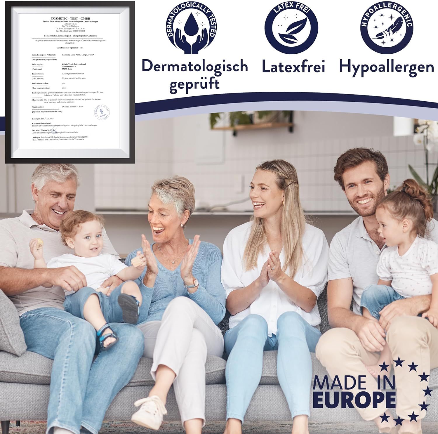 Harmony Care® MAXI saugstarke Windeln für Erwachsene - Inkontinenz-Pants für Männer und Frauen