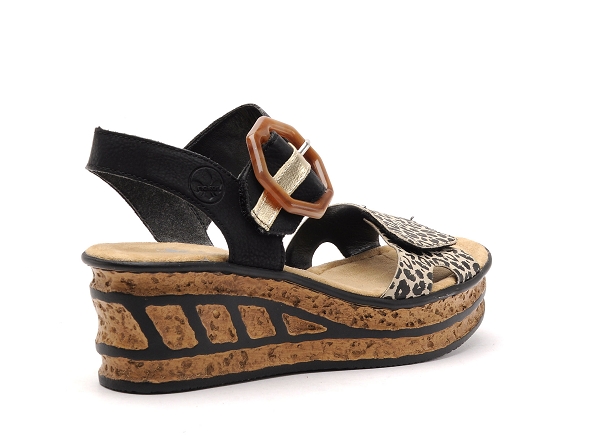 Rieker nu pieds talons femme 68176 noir