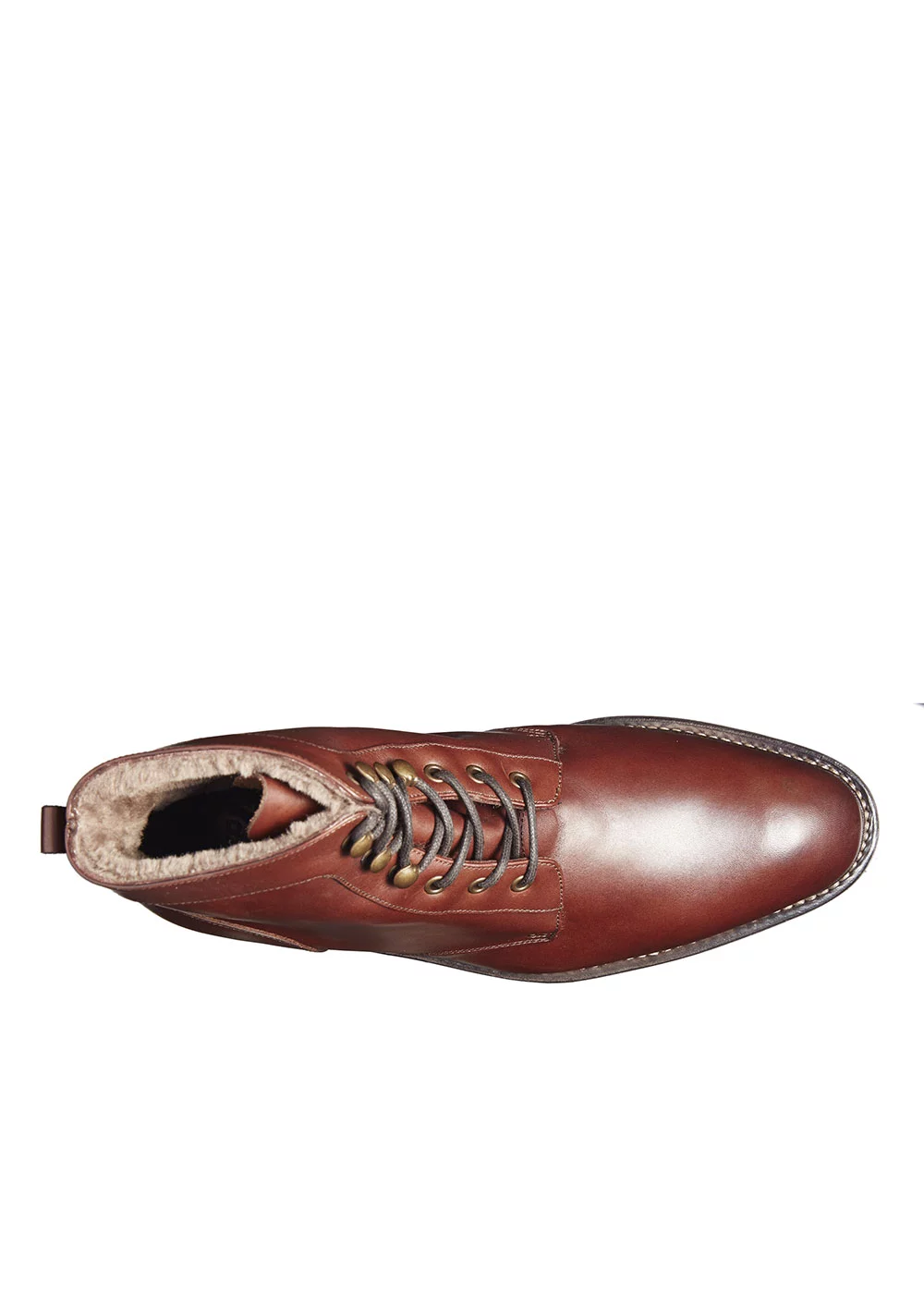 BOOTS PADBROOK FOURRÉE VEAU MARRON