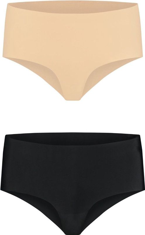 Bye Bra - Invisible High Brief Nude + Black S
