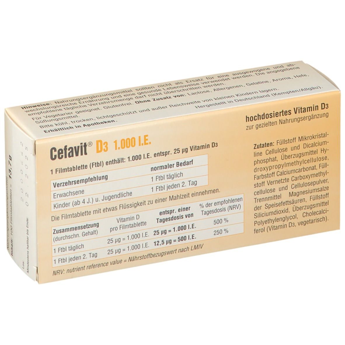 Cefavit® D3 1.000 I.E.
