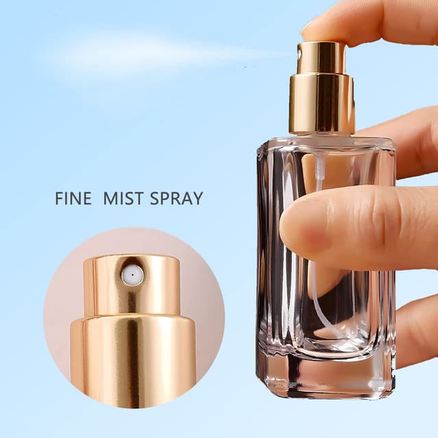 Genopfyldelig parfume sprayflaske glasflaske Guld 50 ml