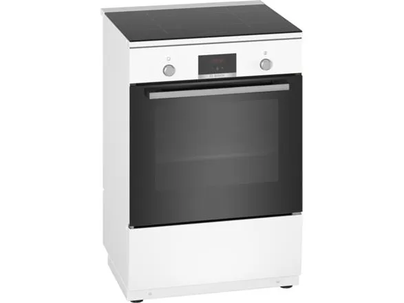 Bosch Serie | 4 HLN39A020 - Komfur - fritstående - bredde: 60 cm - dybde: 60 cm - højde: 90 cm - med selv-rengøring - hvid