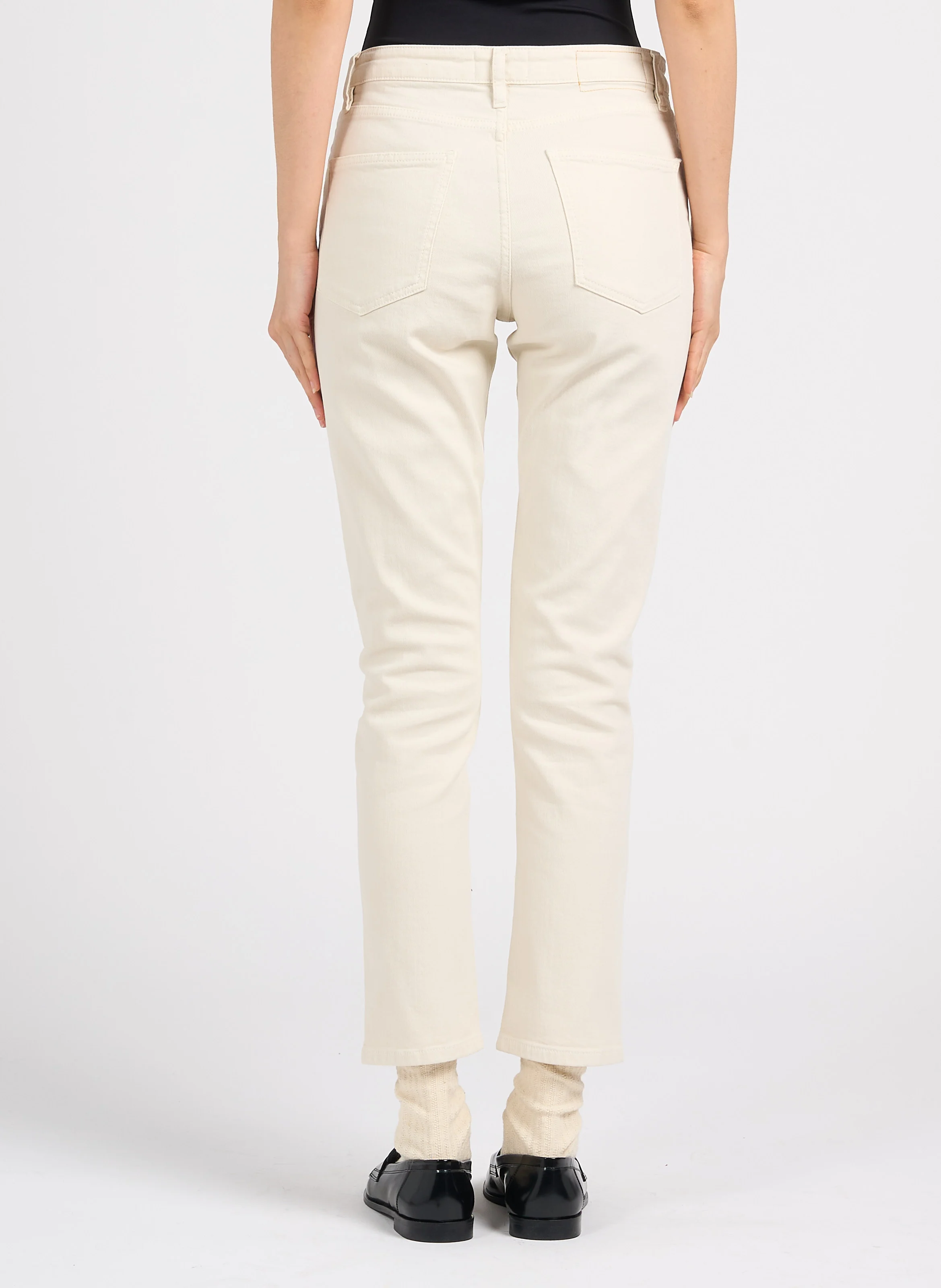 CRYSTAL - Jean slim en coton mélangé | Blanc