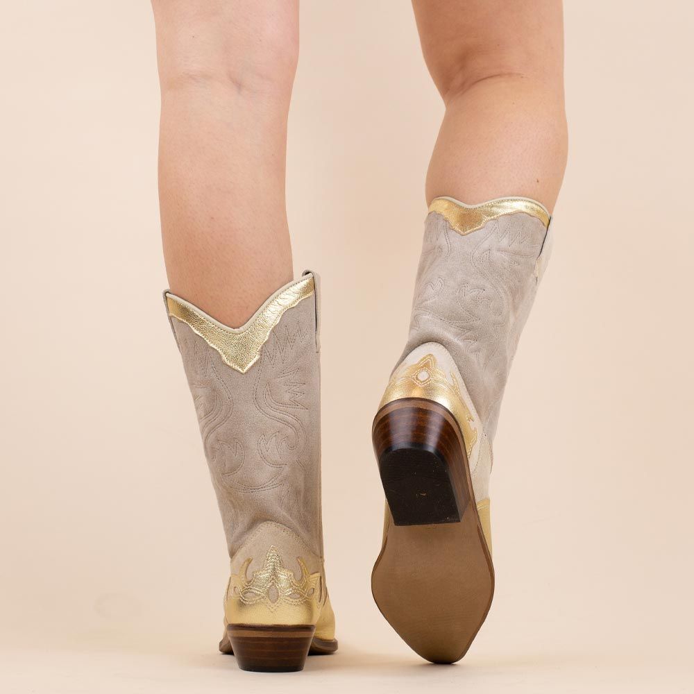 DWRS cowboylaarzen 1324 Sierra sand suede