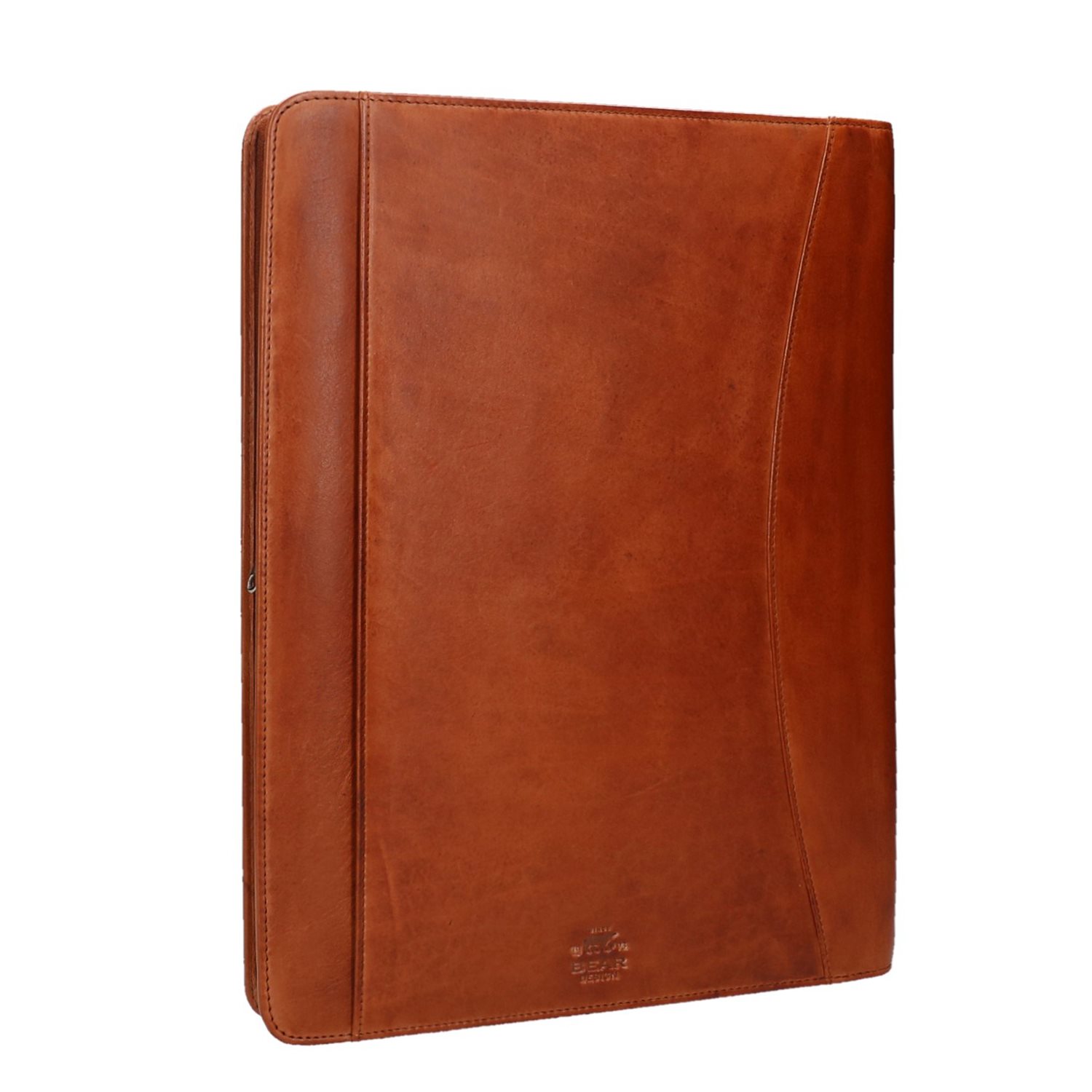 Bear Design Cow Lavato Schrijfmap cognac