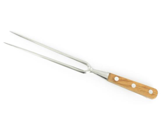 Fourchette baïonnette 17 cm- Acier Inoxydable - Manche Olivier Couteaux de cuisine professionnel