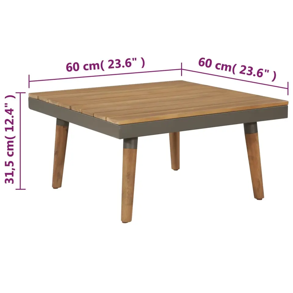 vidaXL - Tuinset - Bruin - Hout