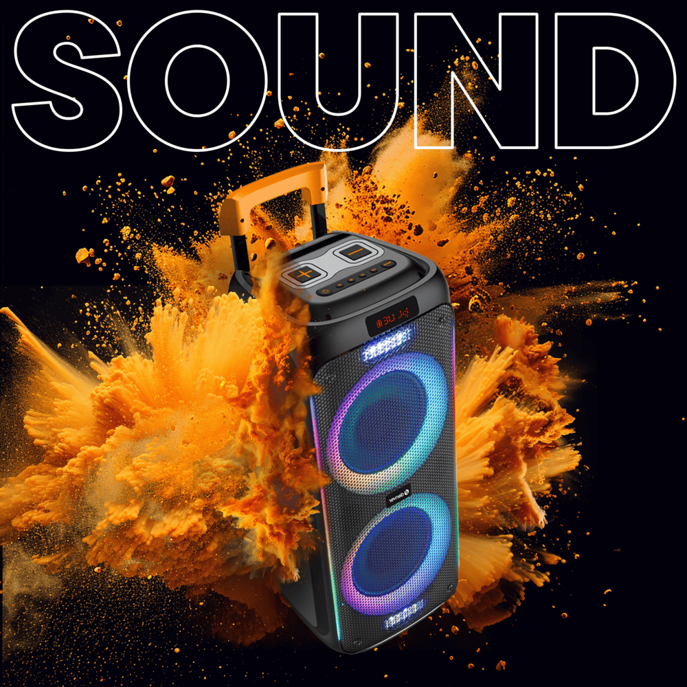 Denver TSP456 Bluetooth partyspeaker met karaokemicrofoon