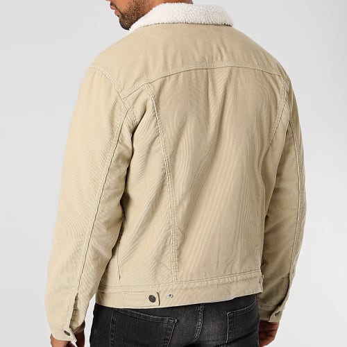 Veste A Col Fourrure 16365 Beige