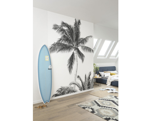 Fotobehang vliesbehang IAX4-0011 Into Adventure Retro Palm 4-delig 200x280cm