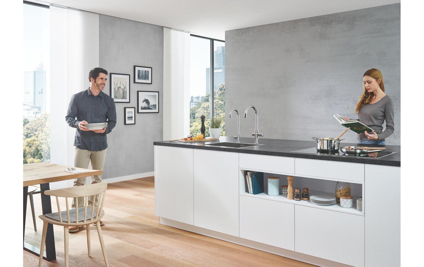 Küchenarmatur Blue Home Mono , Starter Kit, Chrom<br>Die frischste Wasserquellen