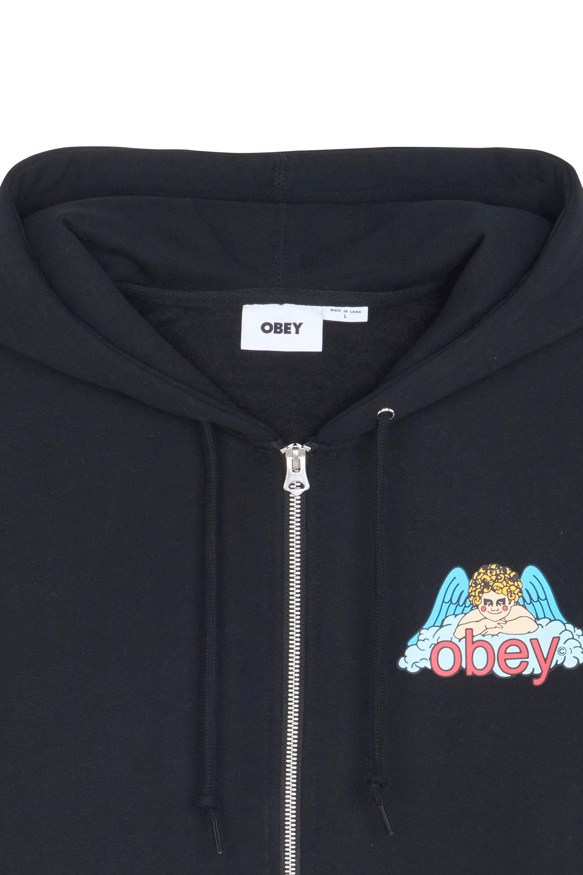 OBEY Hoodie zippé OBEY HEAVEN ANGEL Noir