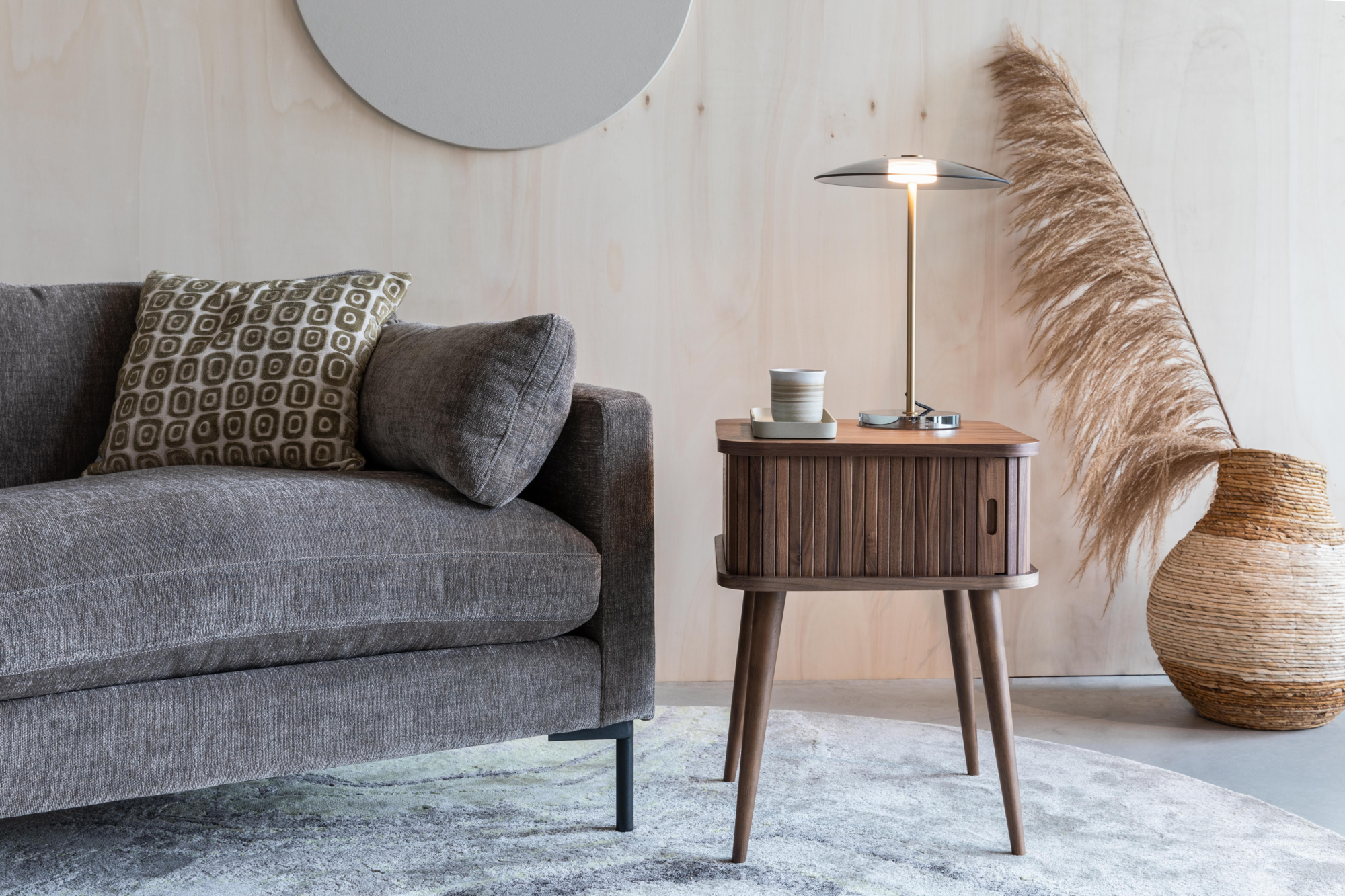 Bijzettafel Barbier Walnoot