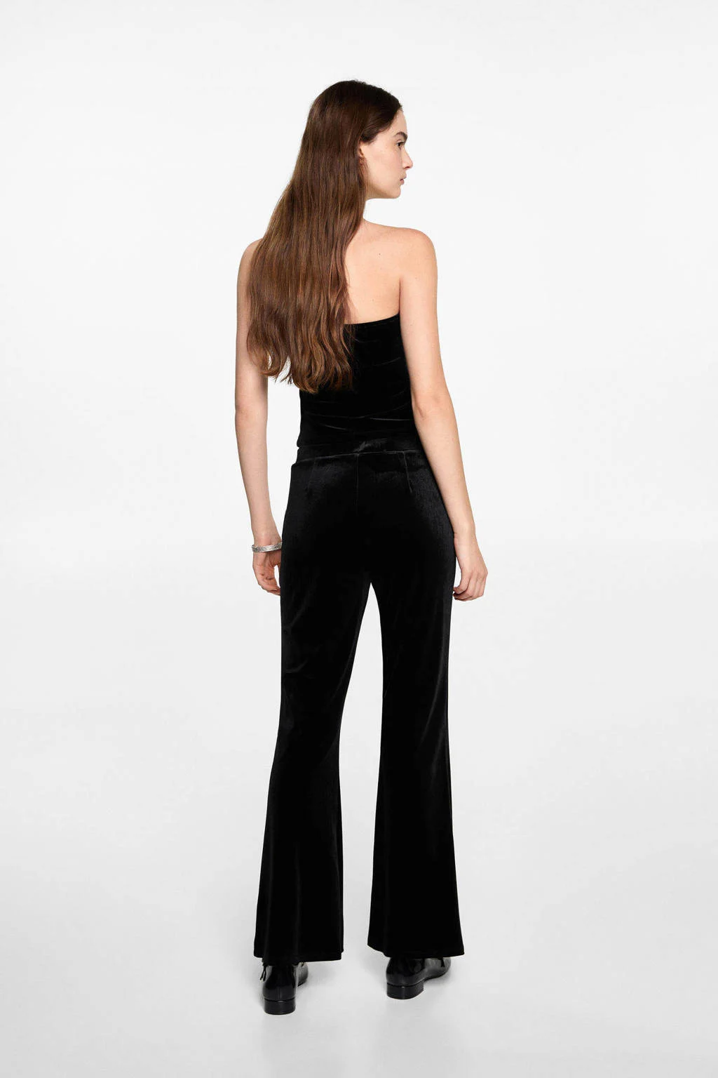 MANGO TEEN strapless top zwart