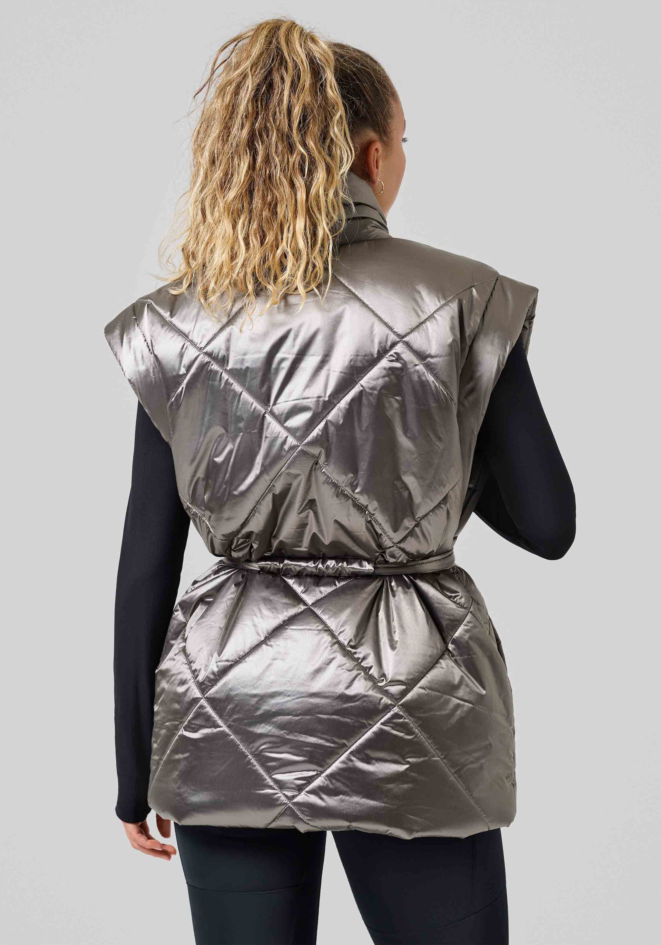 Mellow Wrap Quilt Vest Silver Fusion