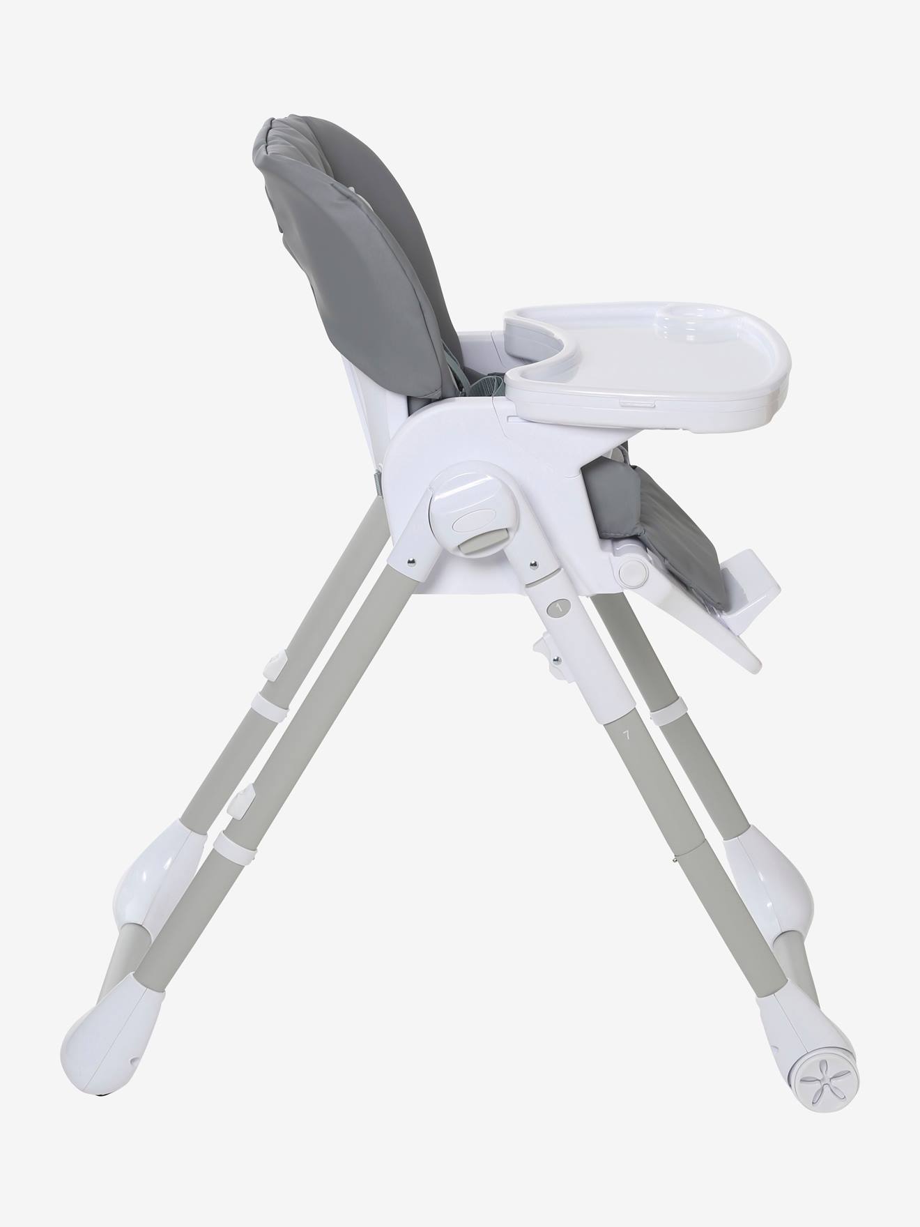 Cadeira alta MagicSeat com múltiplas posições, cinza claro
