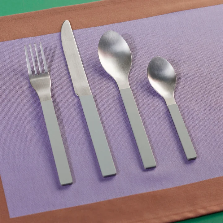 HAY - MVS Besteckset, grün (4er-Set)