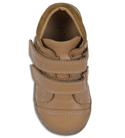 Pom Pom Lauflernschuh - Vorspeisen Klettband - Camel