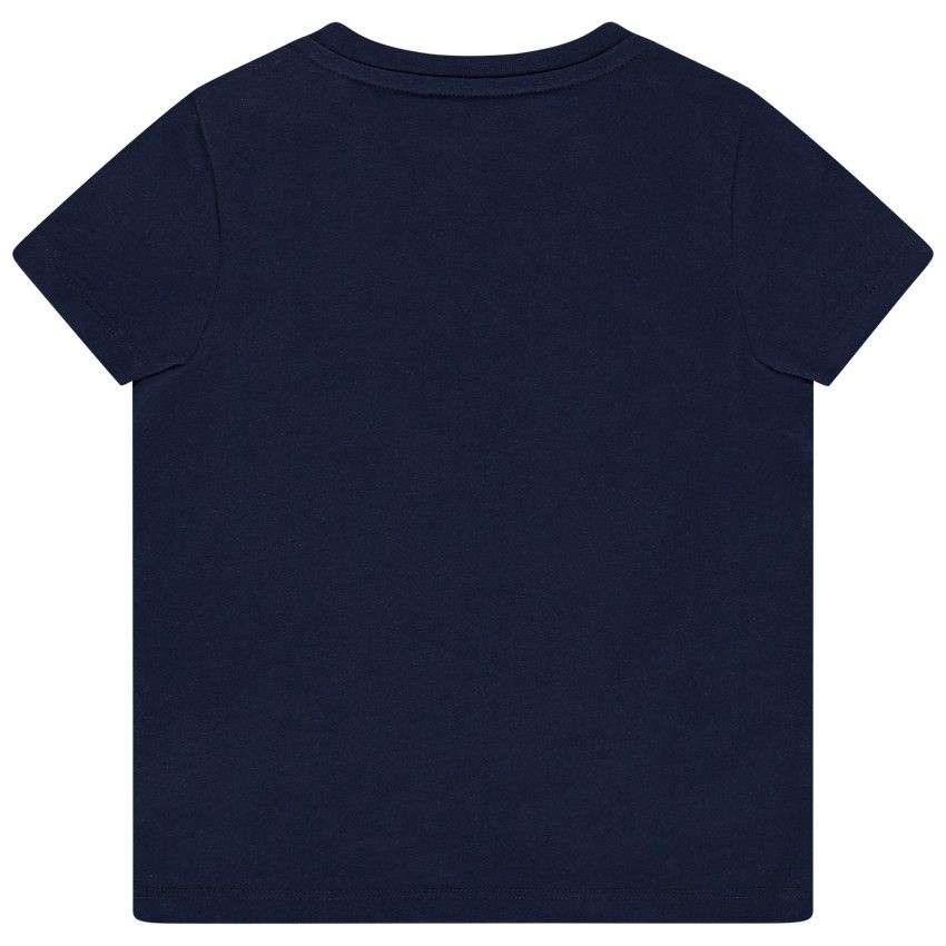 T-shirt manches courtes avec print fantaisie pour bébé garçon - Bleu marine
