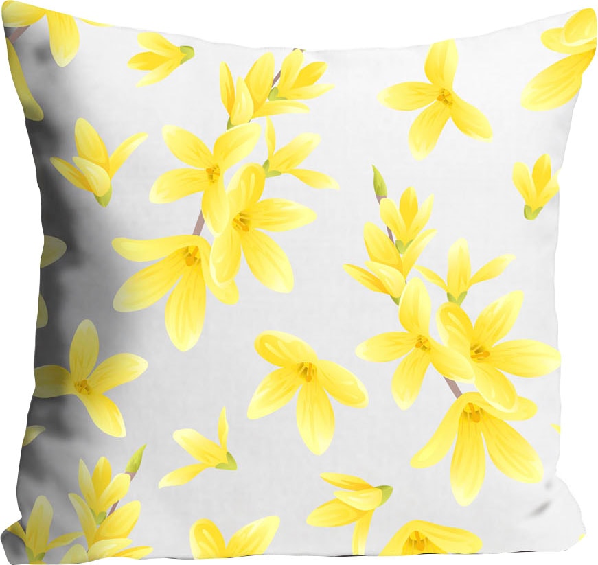 queence Dekokissen »Asiatic Lily« mit gelben Blumen
