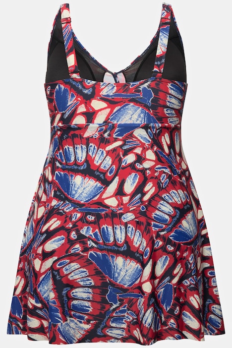 Badekleid, Schmetterling, Wickeloptik, Softcups