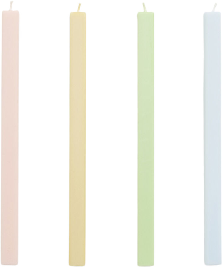 Hay Square Candle -Set of 4