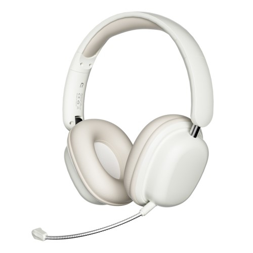 Bluetooth 5.3 Over-Ear Stereo faltbarer Kopfhörer Headset mit 3.5mm Klinken Anschluss / Plug-in Mikrofon - Beige