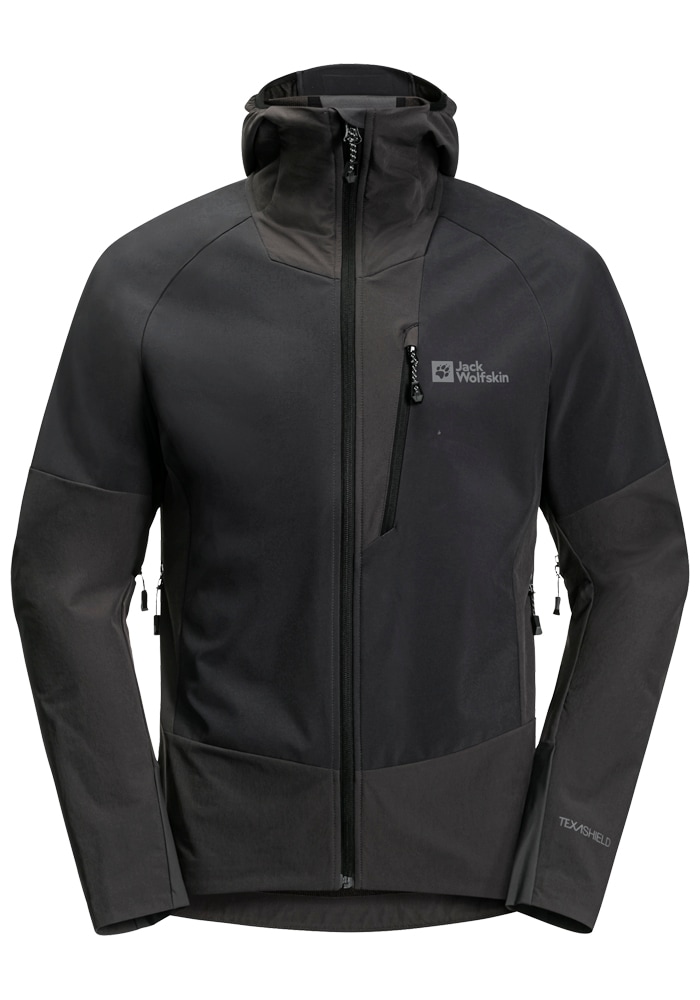 Jack Wolfskin Softshelljacke »ALPSPITZE HOODY M« mit Kapuze