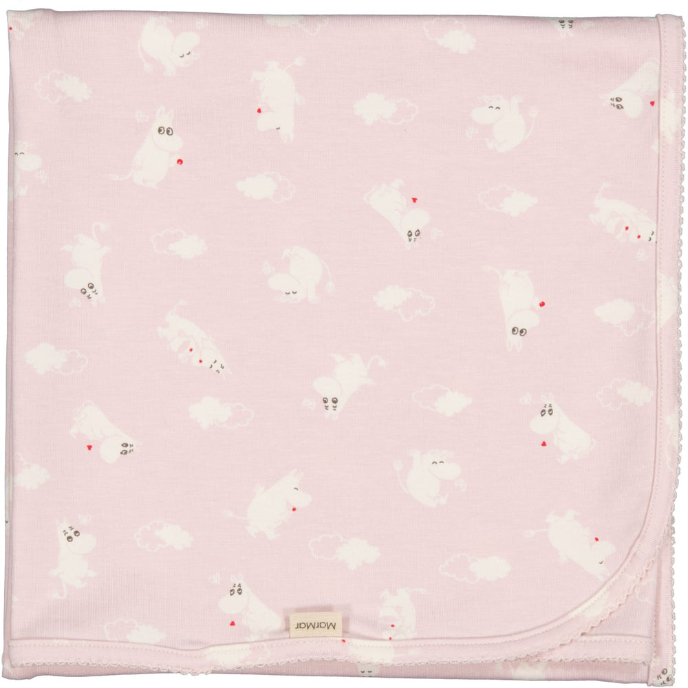 Køb MarMar New Born Modal Smooth Print Rose Moomin Alida Babytæppe